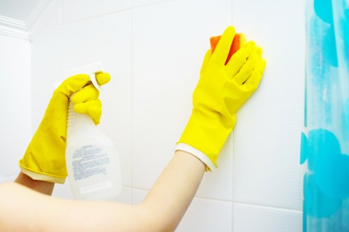 A spotless room after professional cleaning