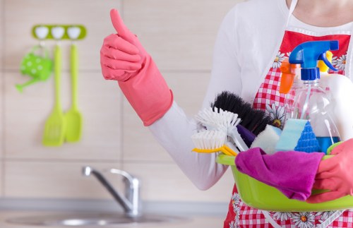 Local cleaning service mission and values concept in Finsbury Park
